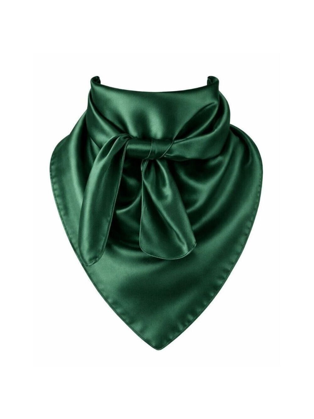 Forest Green Wild Rag Scarf 35x35 Satin Western Cowgirl Cowboy Bandana